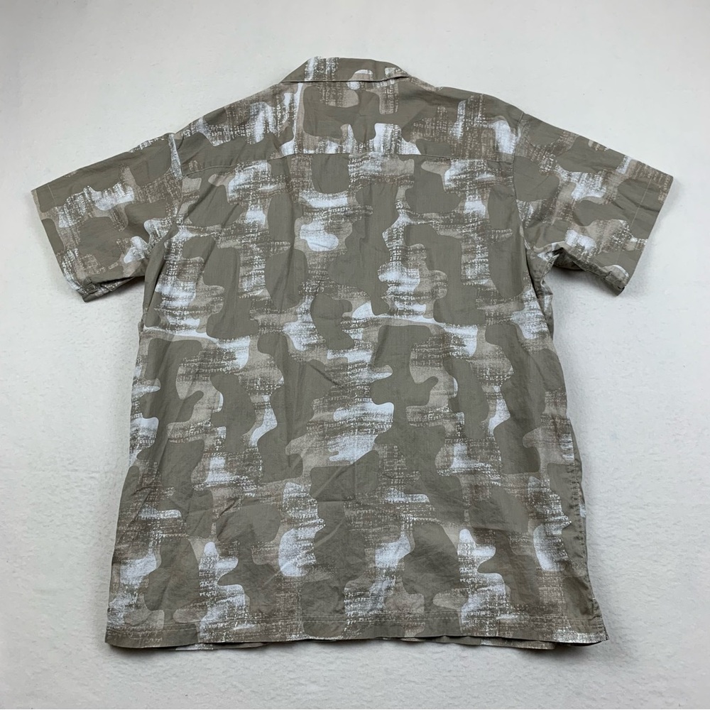 Columbia Shirt Mens XL Button Up Tan Khaki Camouflage Fishing Outdoor Cotton - Picture 7 of 7